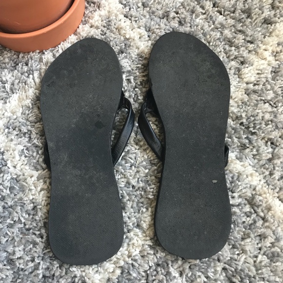 Hand Beaded, Black Sandals **See sizing notes!! - Picture 4 of 5